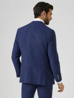 Skopes Single Breasted Jude Tweed Tailored Fit Suit Jacket^ Blue Suits