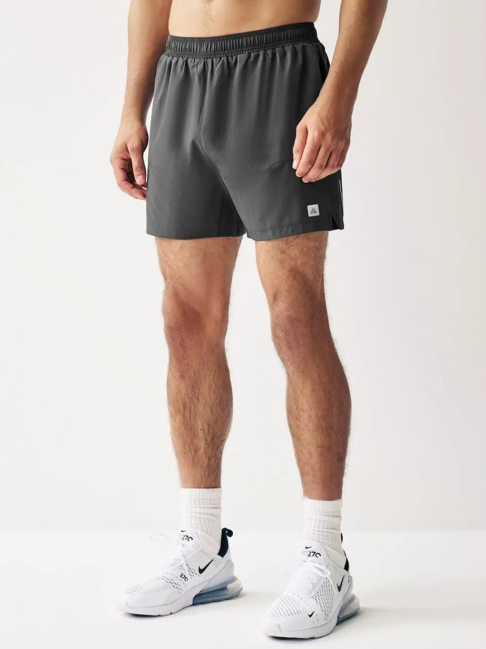 New Next 5 Inch Active Gym Sports Shorts Slate Grey