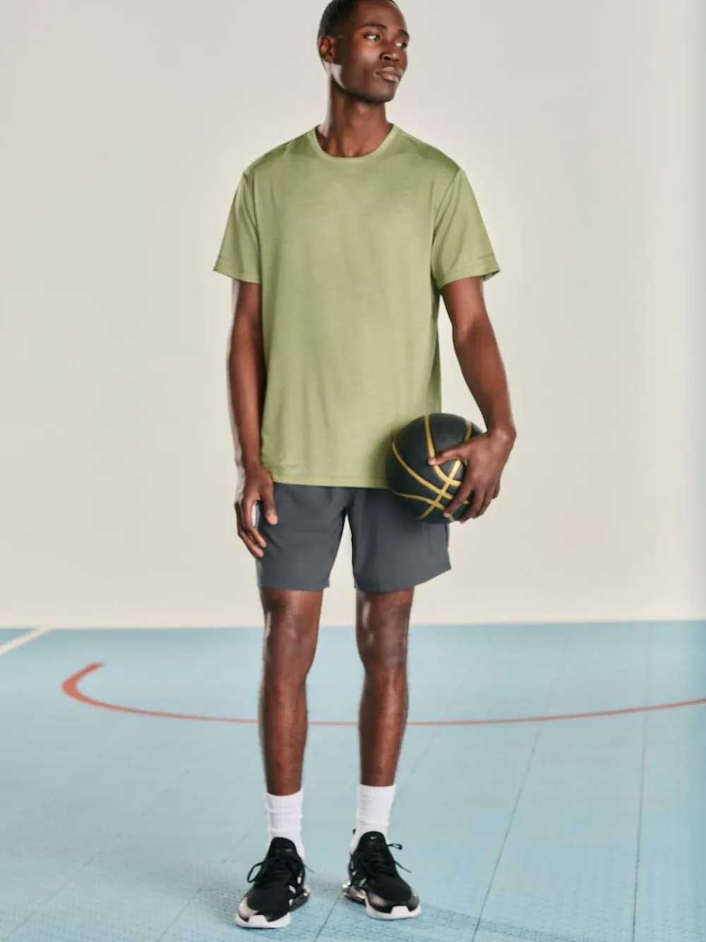 Hot Next Active Cargo Gym Training Shorts Slate Grey