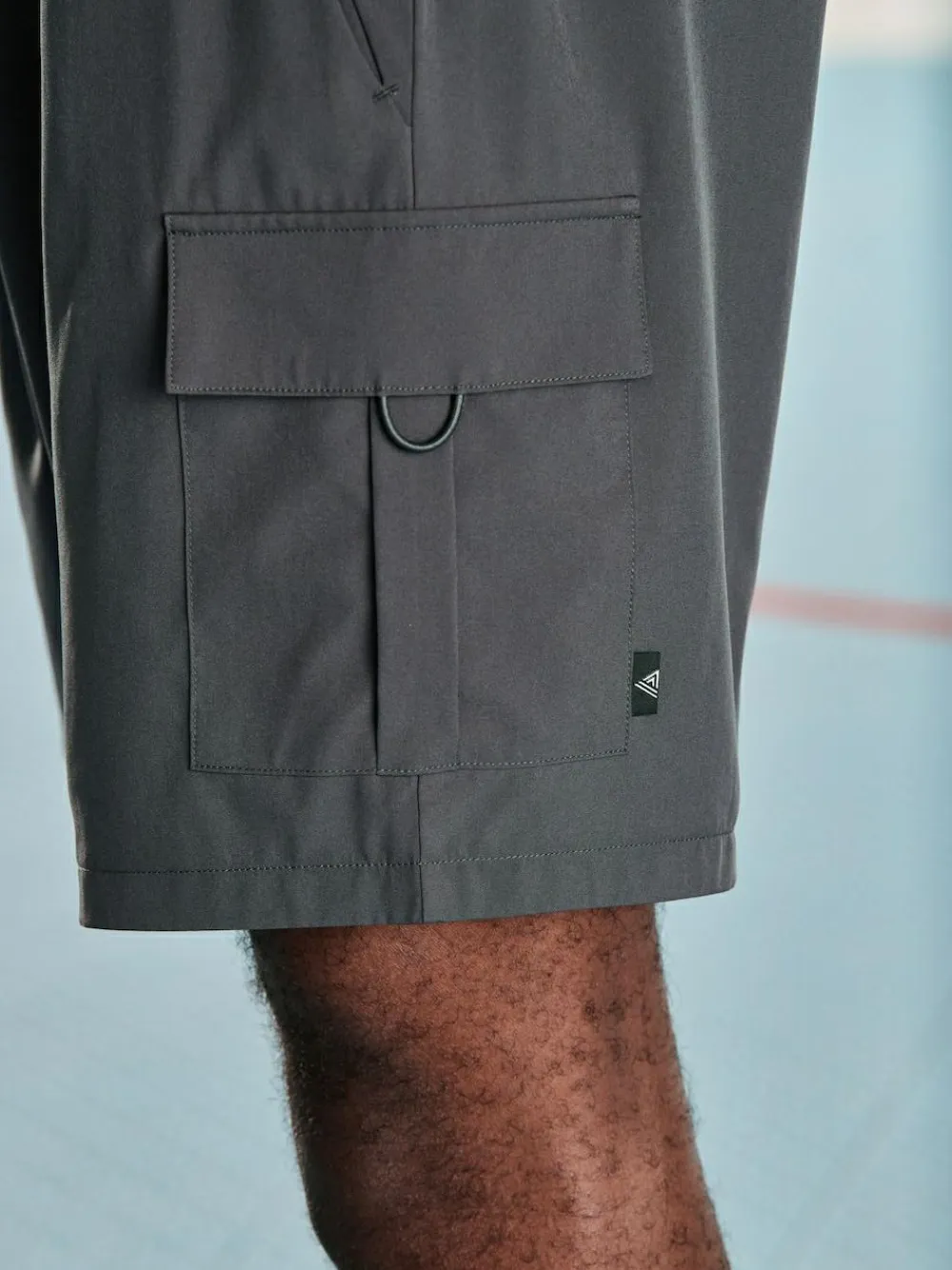 Hot Next Active Cargo Gym Training Shorts Slate Grey