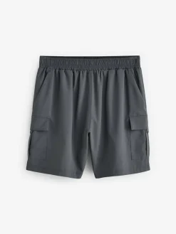 Hot Next Active Cargo Gym Training Shorts Slate Grey