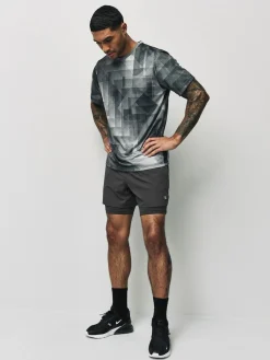 Hot Next Active 2-In-1 Shorts Slate Grey