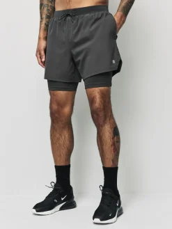 Hot Next Active 2-In-1 Shorts Slate Grey