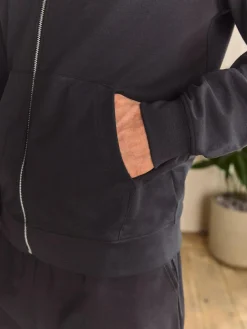 Sale Next Slate Grey Lightweight Zip Up Hoodie