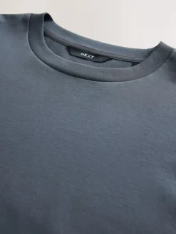 Next Slate Grey Regular Fit Signature SUPIMA® Cotton Crew Neck T-Shirt^ Tops & T-Shirts