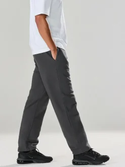 Next Slate Grey Straight Fit Relaxed Fit Brushback Heavyweight Joggers^ Nightwear|Joggers