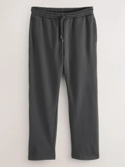 Next Slate Grey Straight Fit Relaxed Fit Brushback Heavyweight Joggers^ Nightwear|Joggers