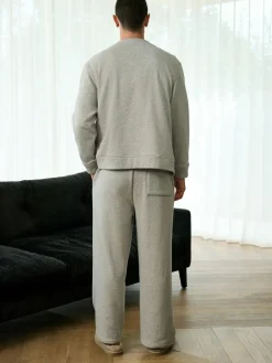 Next Velour Lined Open Hem Joggers^ Loungewear|Joggers