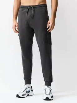 Outlet Next Slim Fit Utility Brushback Heavyweight 2 Pack Cargo Joggers Slate Grey/Navy Blue