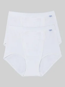 Hot Sloggi Tummy Control 2 Pack Knickers White