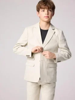 smALLSAINTS Beige Boys Relaxed Fit Sainte Suit Jacket^BOY Suits & Vest
