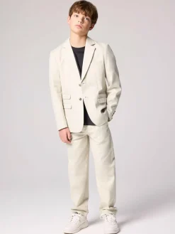 smALLSAINTS Beige Boys Relaxed Fit Sainte Suit Jacket^BOY Suits & Vest