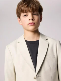 smALLSAINTS Beige Boys Relaxed Fit Sainte Suit Jacket^BOY Suits & Vest