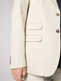 smALLSAINTS Beige Boys Relaxed Fit Sainte Suit Jacket^BOY Suits & Vest