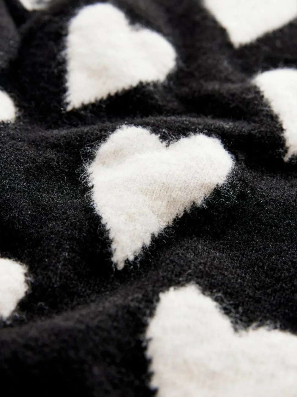 smALLSAINTS Black Amore Heart Girls Long Knitted Cardigan^ Knitwear & Sweaters|Knitwear