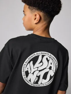 Sale smALLSAINTS Distortion T-Shirt and Sweat Shorts Set Black