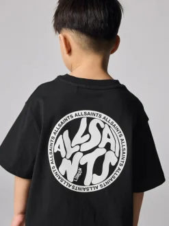 Sale smALLSAINTS Distortion T-Shirt and Sweat Shorts Set Black