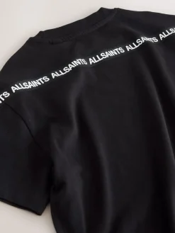 Outlet smALLSAINTS Black Logo Tape T-Shirt and Sweat Shorts Set