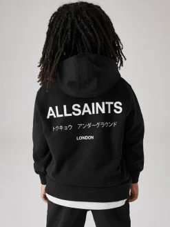 smALLSAINTS Black Oversized Underground Pullover Hoodie^BOY Sweatshirts & Hoodies