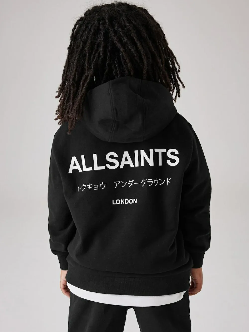 smALLSAINTS Black Oversized Underground Pullover Hoodie^BOY Sweatshirts & Hoodies