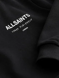 smALLSAINTS Black Oversized Underground Pullover Hoodie^BOY Sweatshirts & Hoodies