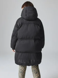 smALLSAINTS Black Ruched Longline Padded Coat^ Jackets & Coats|Snowsuits & Coats