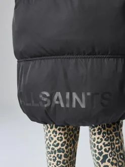 smALLSAINTS Black Ruched Longline Padded Coat^ Jackets & Coats|Snowsuits & Coats