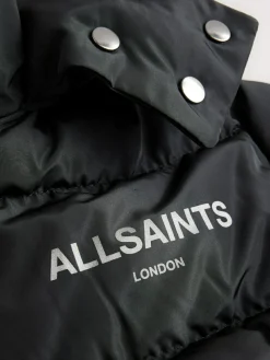 Best smALLSAINTS Black Waisted Longline Padded Coat