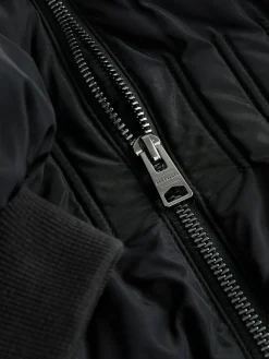 Best smALLSAINTS Black Waisted Longline Padded Coat