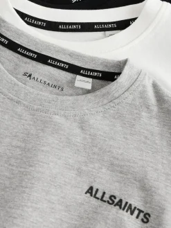 Sale smALLSAINTS Boys Logo Crew Relaxed T-Shirts 3 Pack Black/White