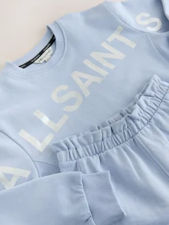 Best smALLSAINTS Blue Biggy Sweatshirt and Sweat Shorts Set