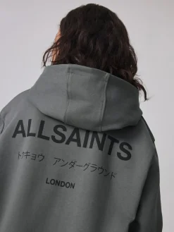 New smALLSAINTS Charcoal Grey Oversized Underground Pullover Hoodie