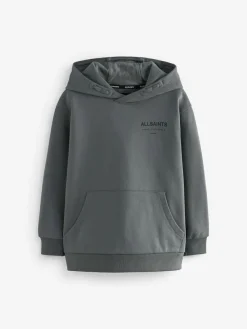New smALLSAINTS Charcoal Grey Oversized Underground Pullover Hoodie