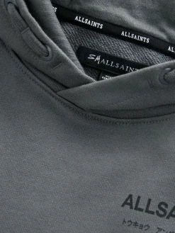New smALLSAINTS Charcoal Grey Oversized Underground Pullover Hoodie