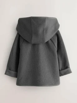 smALLSAINTS Charcoal Grey Textured Baby Boys Jacket^BOY Coats, Jackets & Pramsuits|Coats, Jackets & Pramsuits