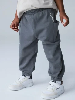 smALLSAINTS Charcoal Grey Barrel Leg Younger Boys Sweatpants^ Jeans & Joggers