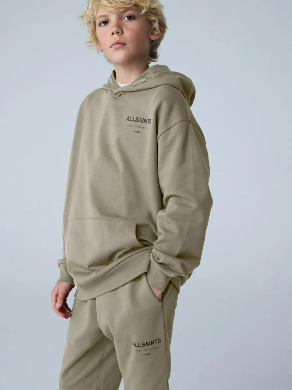 Discount smALLSAINTS Khaki Green Oversized Underground Pullover Hoodie