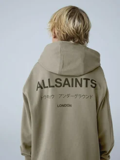 Discount smALLSAINTS Khaki Green Oversized Underground Pullover Hoodie
