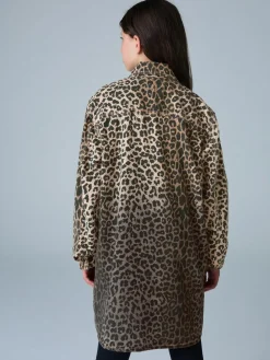 smALLSAINTS Leopard Lily Oversized Shacket^ Jackets & Coats|Snowsuits & Coats