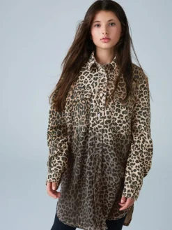 smALLSAINTS Leopard Lily Oversized Shacket^ Jackets & Coats|Snowsuits & Coats