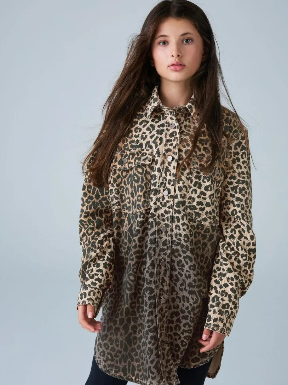 smALLSAINTS Leopard Lily Oversized Shacket^ Jackets & Coats|Snowsuits & Coats