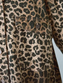 smALLSAINTS Leopard Lily Oversized Shacket^ Jackets & Coats|Snowsuits & Coats