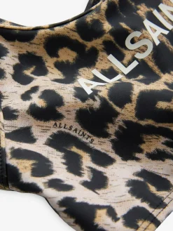 smALLSAINTS Leopard Print Logo Strappy Top Bikini Set^ Swimwear