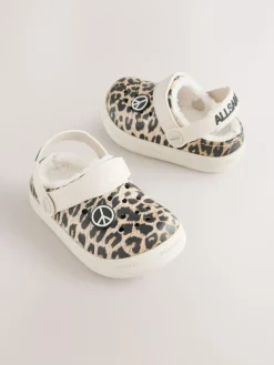 smALLSAINTS Print Borg Lined Clog Slippers^BOY Nightwear