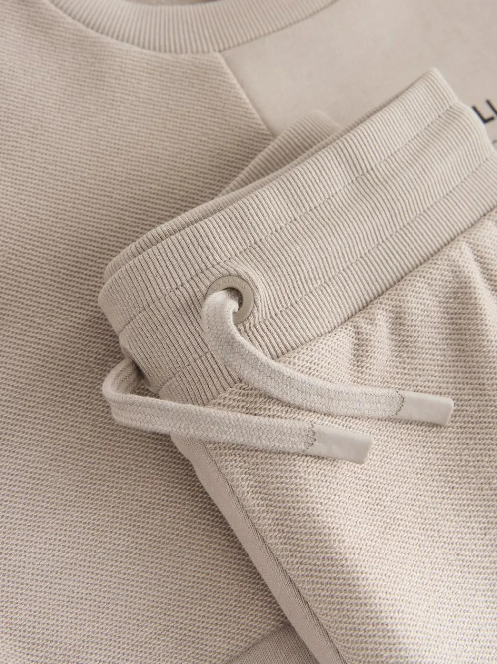 Clearance smALLSAINTS Underground Oversized Textured Panel Sweatshirt and Joggers Set Light Brown