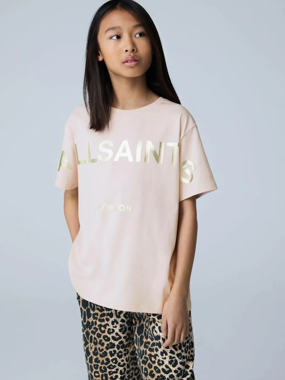 smALLSAINTS Light Pink Biggy Logo Relaxed Crew T-Shirt^ T-Shirts