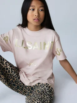 smALLSAINTS Light Pink Biggy Logo Relaxed Crew T-Shirt^ T-Shirts