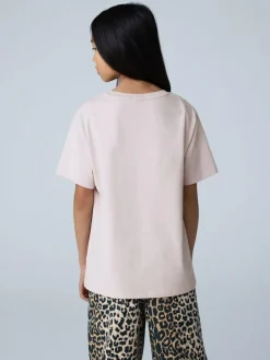 smALLSAINTS Light Pink Biggy Logo Relaxed Crew T-Shirt^ T-Shirts