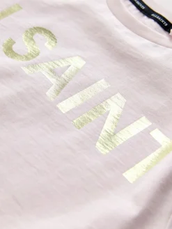 smALLSAINTS Light Pink Biggy Logo Relaxed Crew T-Shirt^ T-Shirts