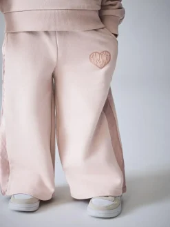 Online smALLSAINTS Light Pink Lover Sweatshirt and Wide Leg Joggers Younger Set